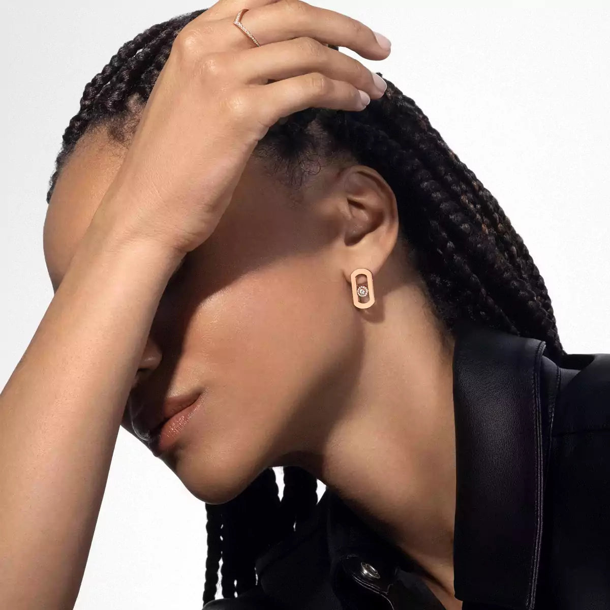 [Riva Jewelry]So Move Diamond Earrings in Yellow Gold