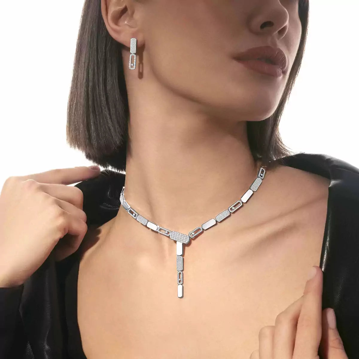 [Riva Jewelry]IMPERIAL MOVE SM DIAMOND EARRINGS
