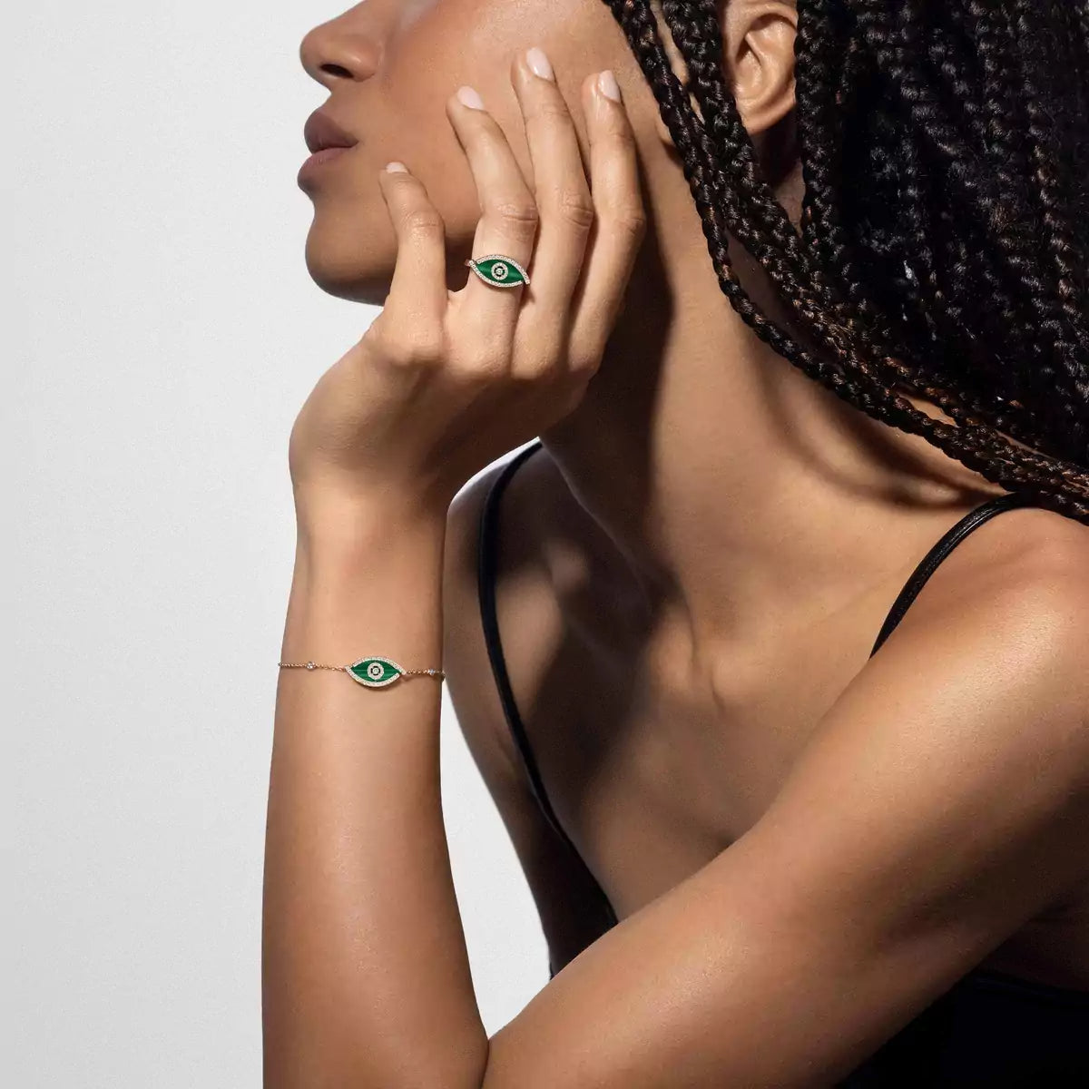 [Riva Jewelry]LUCKY EYE DIAMOND BRACELET
