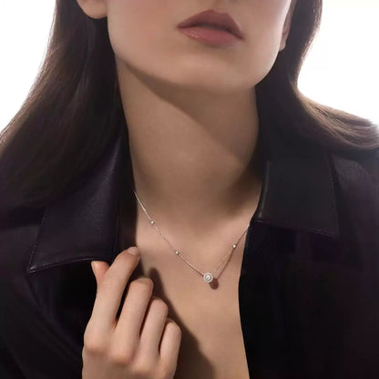 [Riva Jewelry]Diamond Necklace 0,20ct Brilliant Shape Joy