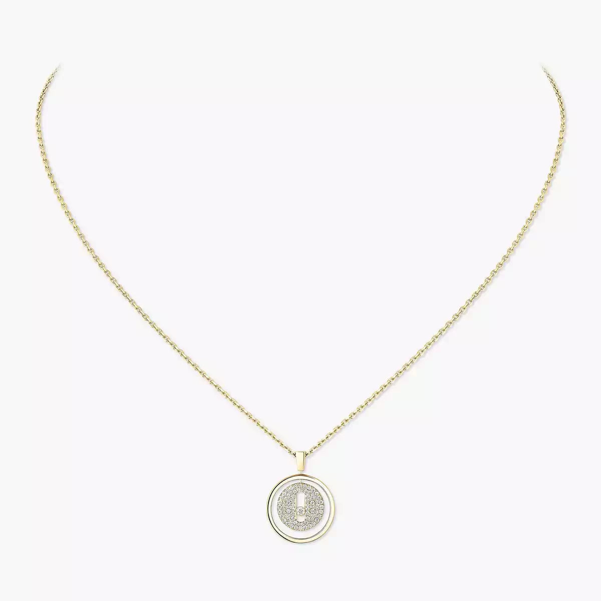 [Riva Jewelry]ラッキー ムーブ フルパヴェ ダイヤモンド ネックレス