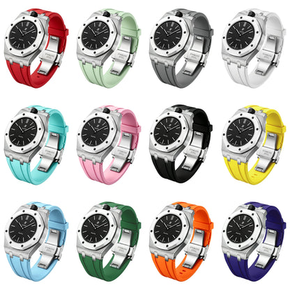 [Riva Jewelry]Royal Oak Pop Exclusive Stahlgehäuse & Silikonarmband mit Wiege