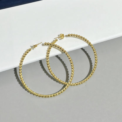 [Riva Jewelry] SMOOTH BEAD STUD EARRINGS