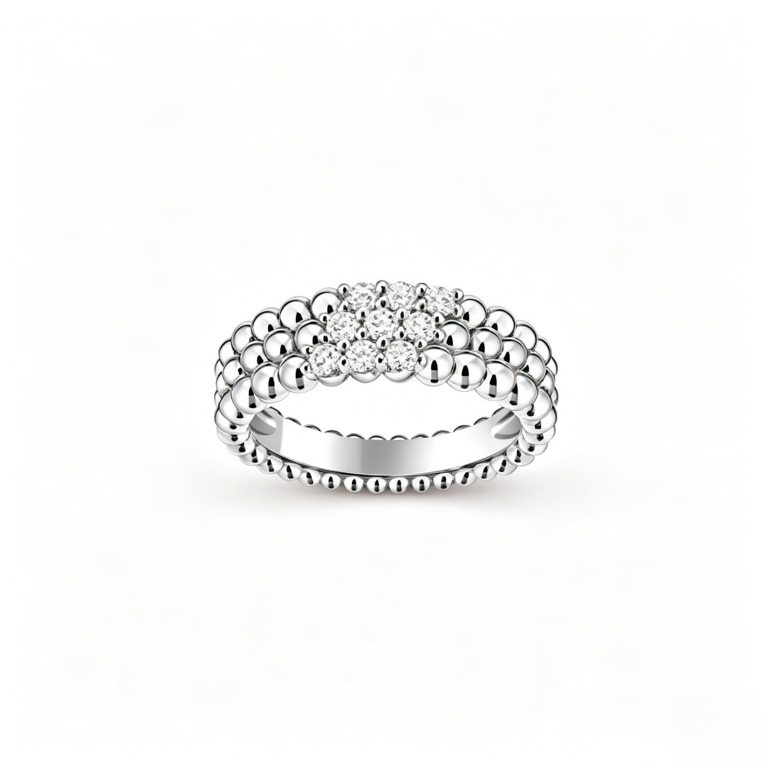 [Riva Jewelry] THREE-ROW DIAMOND RING