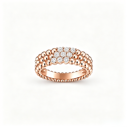 [Riva Jewelry] THREE-ROW DIAMOND RING