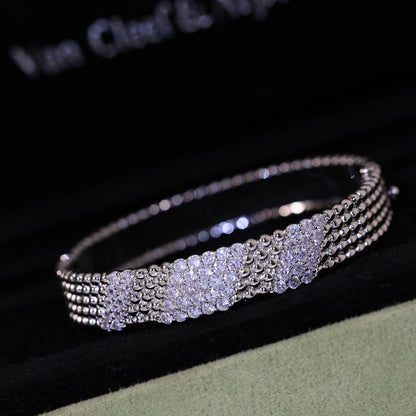 [Riva Jewelry]  FIVE-ROW DIAMOND BRACELET