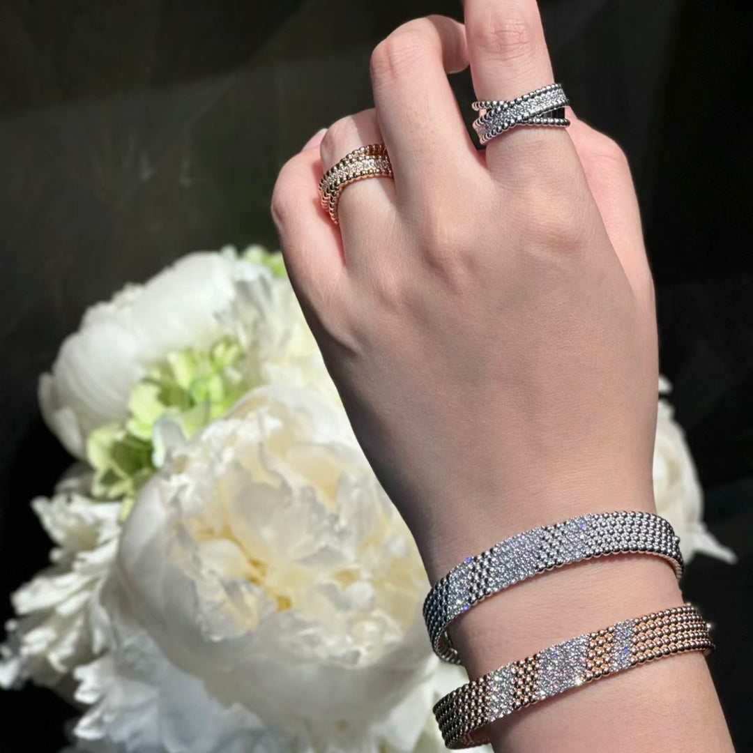 [Riva Jewelry]  FIVE-ROW DIAMOND BRACELET