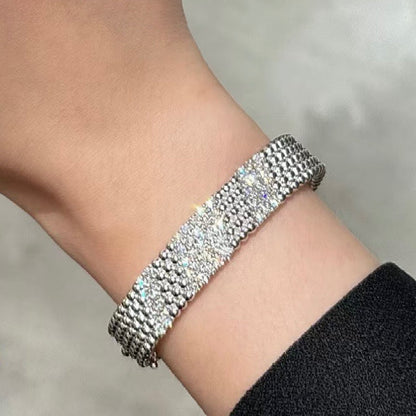 [Riva Jewelry]  FIVE-ROW DIAMOND BRACELET
