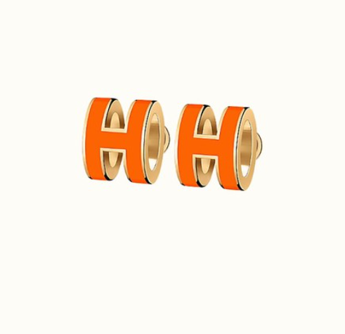 [Riva Jewelry]MINI POP H OHRRINGE ORANGE