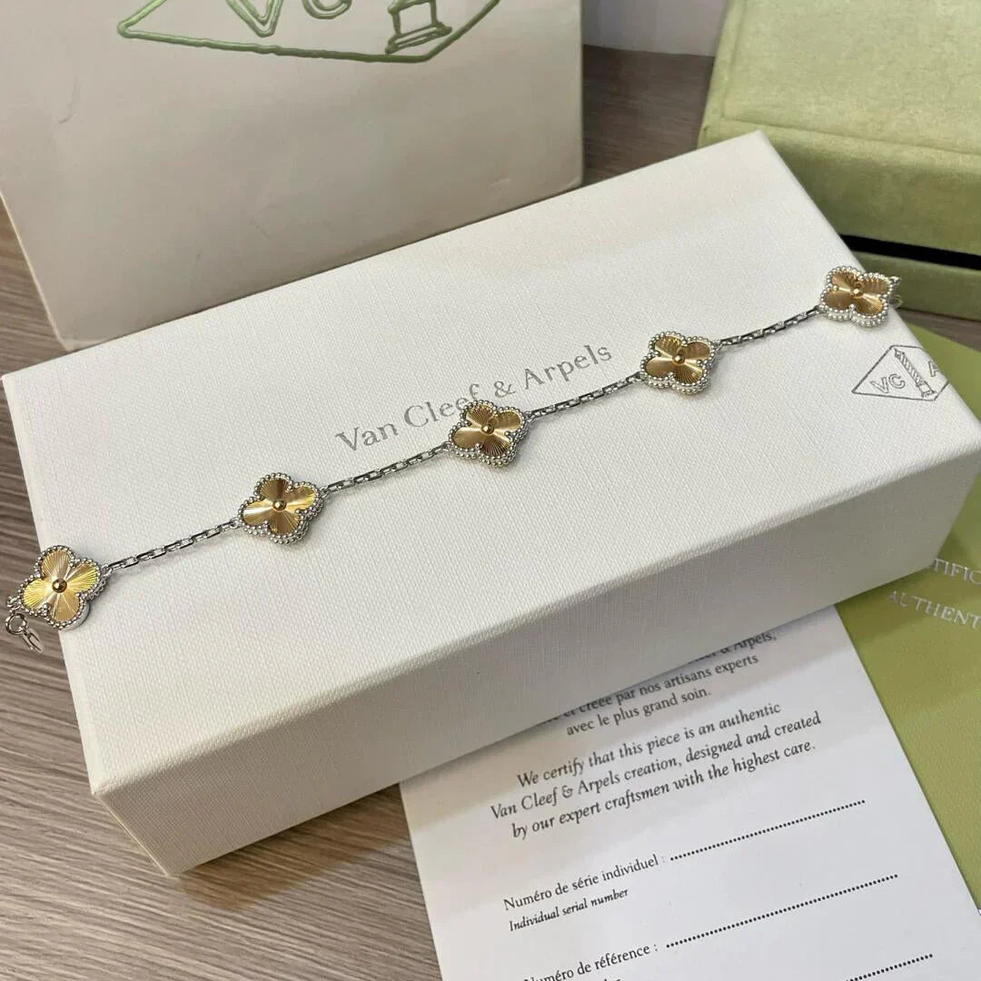 [Riva Schmuck]ARMBAND GLÜCKKLEE 5-MOTIVE - LASER KOLLEKTION