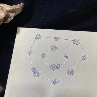 [Riva Jewelry ]FRIVOLE SILVER 5 FLOWERS BRACELET