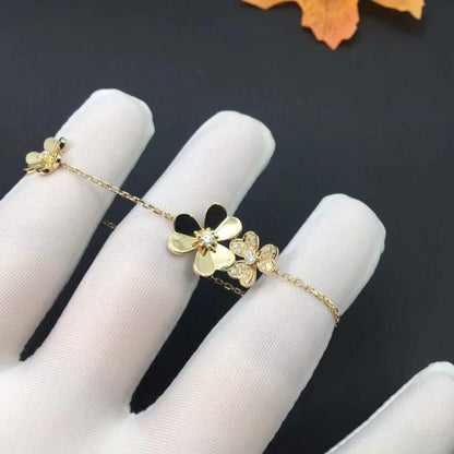 [Riva Jewelry ]FRIVOLE GOLD 5 FLOWERS BRACELET
