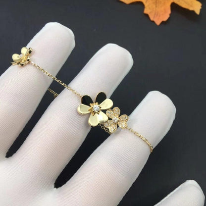 [Riva Jewelry ]FRIVOLE GOLD 5 FLOWERS BRACELET
