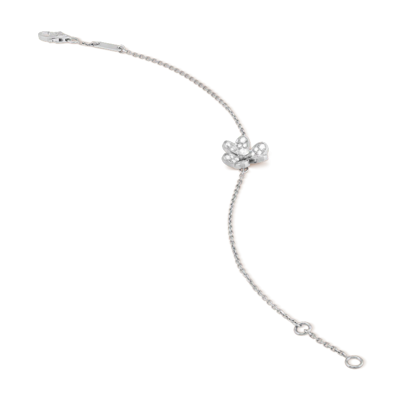 [Riva Jewelry ]FRIVOLE SILVER FLOWER DIAMOND BRACELET