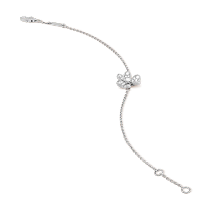 [Riva Jewelry ]FRIVOLE SILVER FLOWER DIAMOND BRACELET