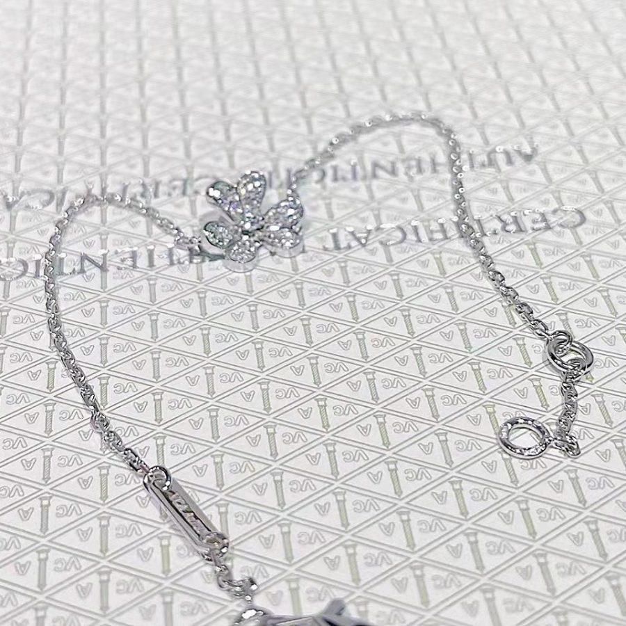 [Riva Jewelry ]FRIVOLE SILVER FLOWER DIAMOND BRACELET