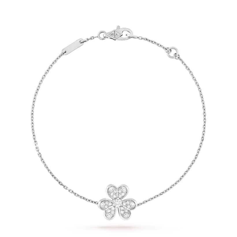 [Riva Jewelry ]FRIVOLE SILVER FLOWER DIAMOND BRACELET