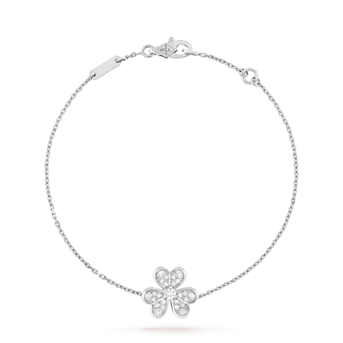[Riva Jewelry ]FRIVOLE SILVER FLOWER DIAMOND BRACELET