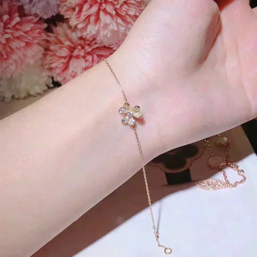 [Riva Jewelry ]FRIVOLE GOLD FLOWER DIAMOND BRACELET