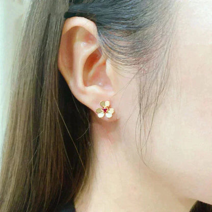[Riva Jewelry ]FRIVOLE  FLOWER PINK EARRINGS