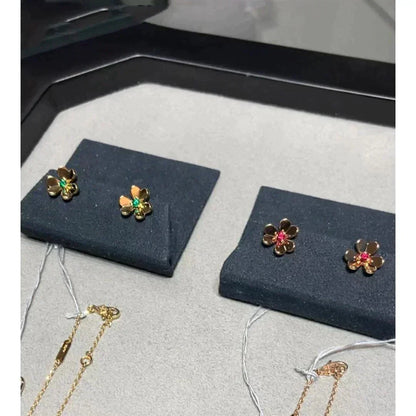 [Riva Jewelry ]FRIVOLE  FLOWER PINK EARRINGS