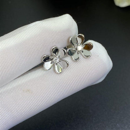 [Riva Jewelry ]FRIVOLE MINI SILVER FLOWER EARRINGS
