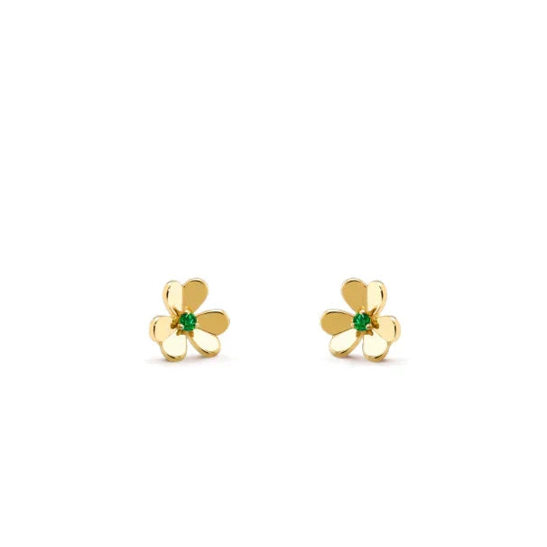 [Riva Jewelry ]FRIVOLE  FLOWER MALACHITE EARRINGS