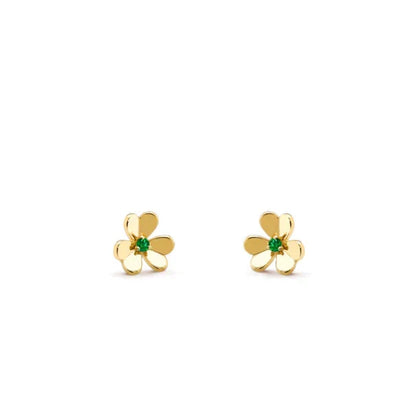 [Riva Jewelry ]FRIVOLE  FLOWER MALACHITE EARRINGS