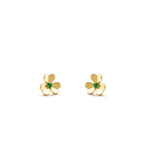[Riva Jewelry ]FRIVOLE  FLOWER MALACHITE EARRINGS