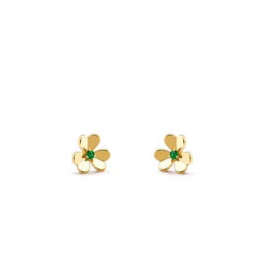 [Riva Jewelry ]FRIVOLE  FLOWER MALACHITE EARRINGS