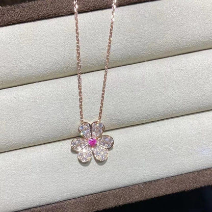 [Riva Jewelry]PAVÉ-DIAMANT-SCHMETTERLING-ANHÄNGERKETTE