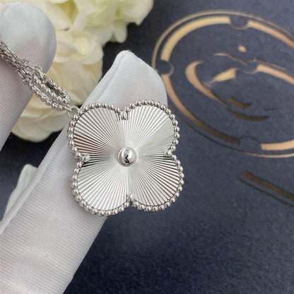 [Riva Jewelry ]CLOVER 25MM SILVER BIG CLOVER NECKLACE