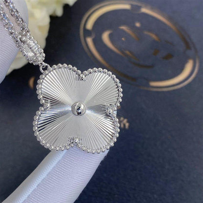 [Riva Jewelry ]CLOVER 25MM SILVER BIG CLOVER NECKLACE