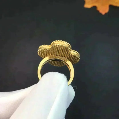 [Riva Jewelry ]CLOVER MALACHITE RING