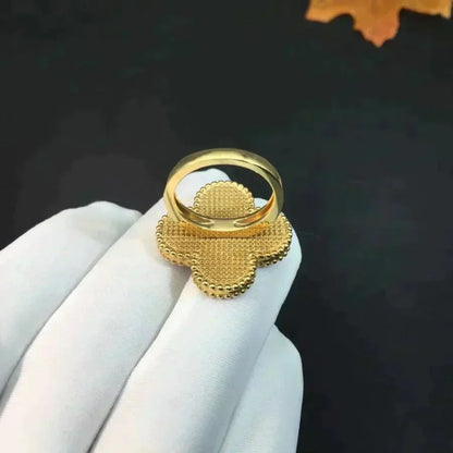 [Riva Jewelry ]CLOVER MALACHITE RING
