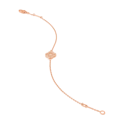 [Riva Jewelry ]CLOVER SINGLE FLOWER BRACELET