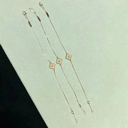 [Riva Jewelry ]CLOVER SINGLE FLOWER BRACELET