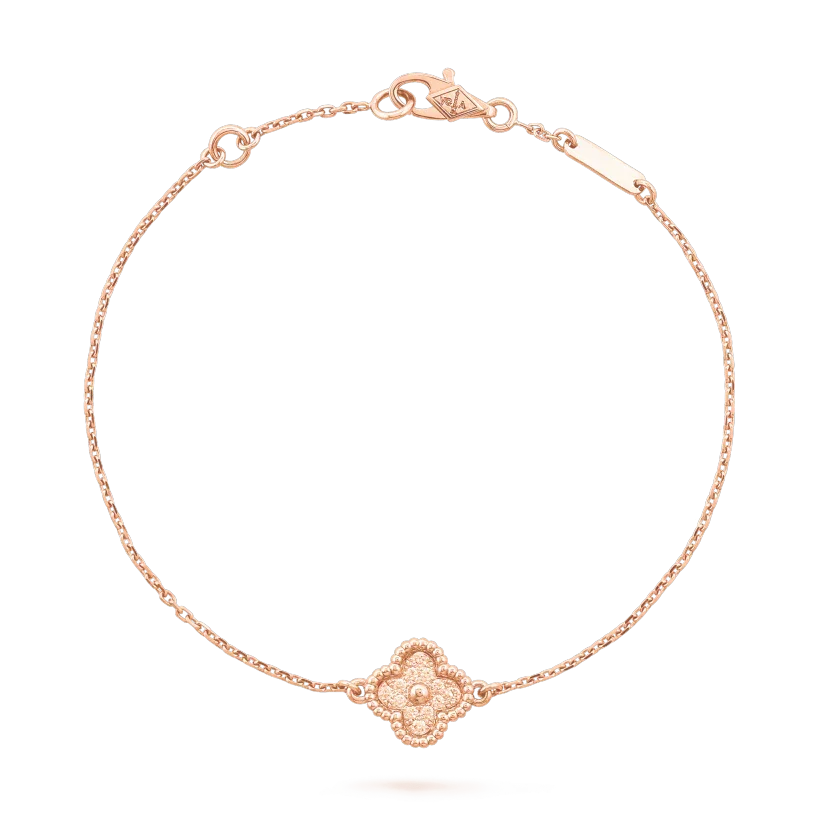 [Riva Jewelry ]CLOVER SINGLE FLOWER BRACELET