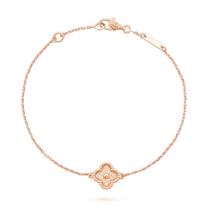 [Riva Jewelry ]CLOVER SINGLE FLOWER BRACELET
