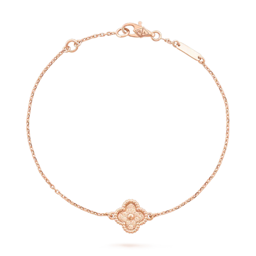 [Riva Jewelry ]CLOVER SINGLE FLOWER BRACELET