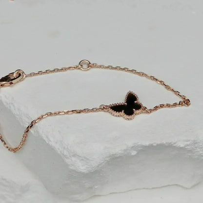 [Riva Jewelry ]BUTTERFLY ONYX  BUTTERFLY BRACELET