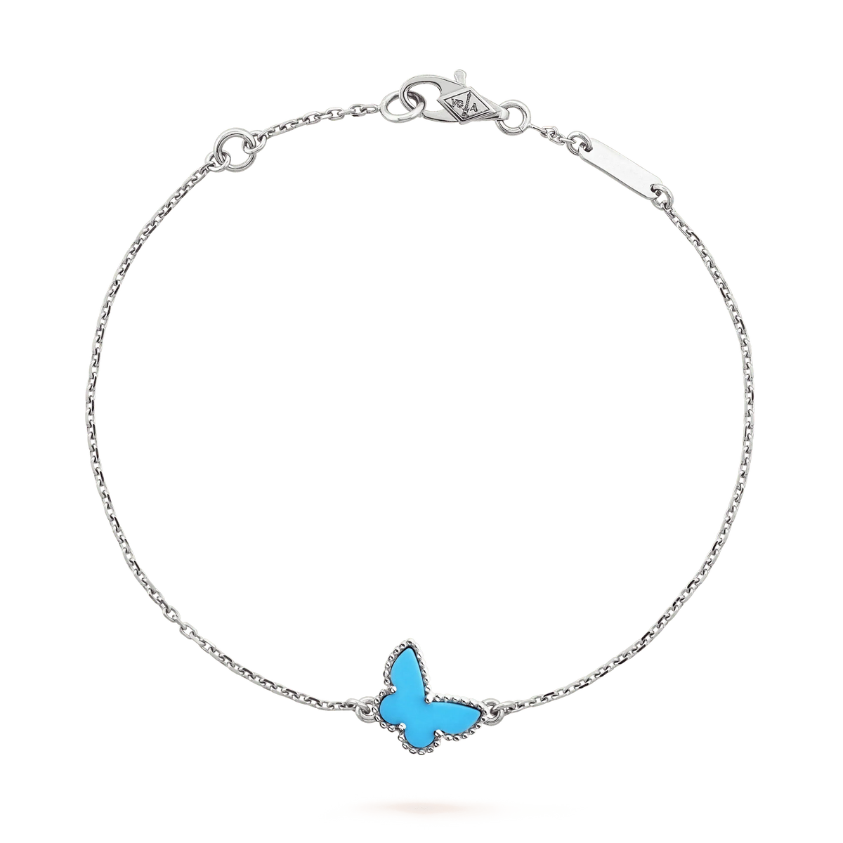 [Riva Jewelry ]BUTTERFLY TURQUOISE BUTTERFLY BRACELET SILVER