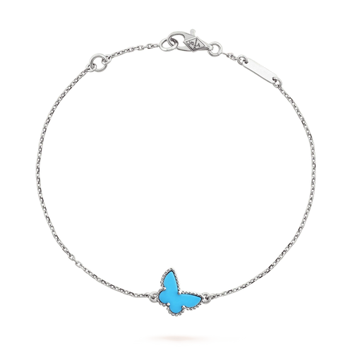 [Riva Jewelry ]BUTTERFLY TURQUOISE BUTTERFLY BRACELET SILVER