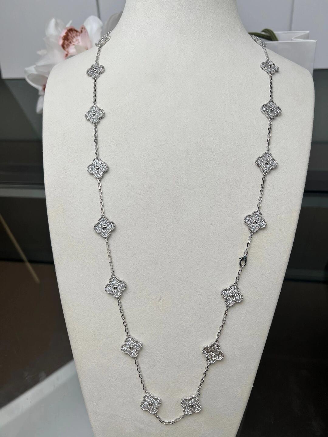 [Riva Jewelry ]CLOVER 20 MOTIFS DIAMOND SILVER