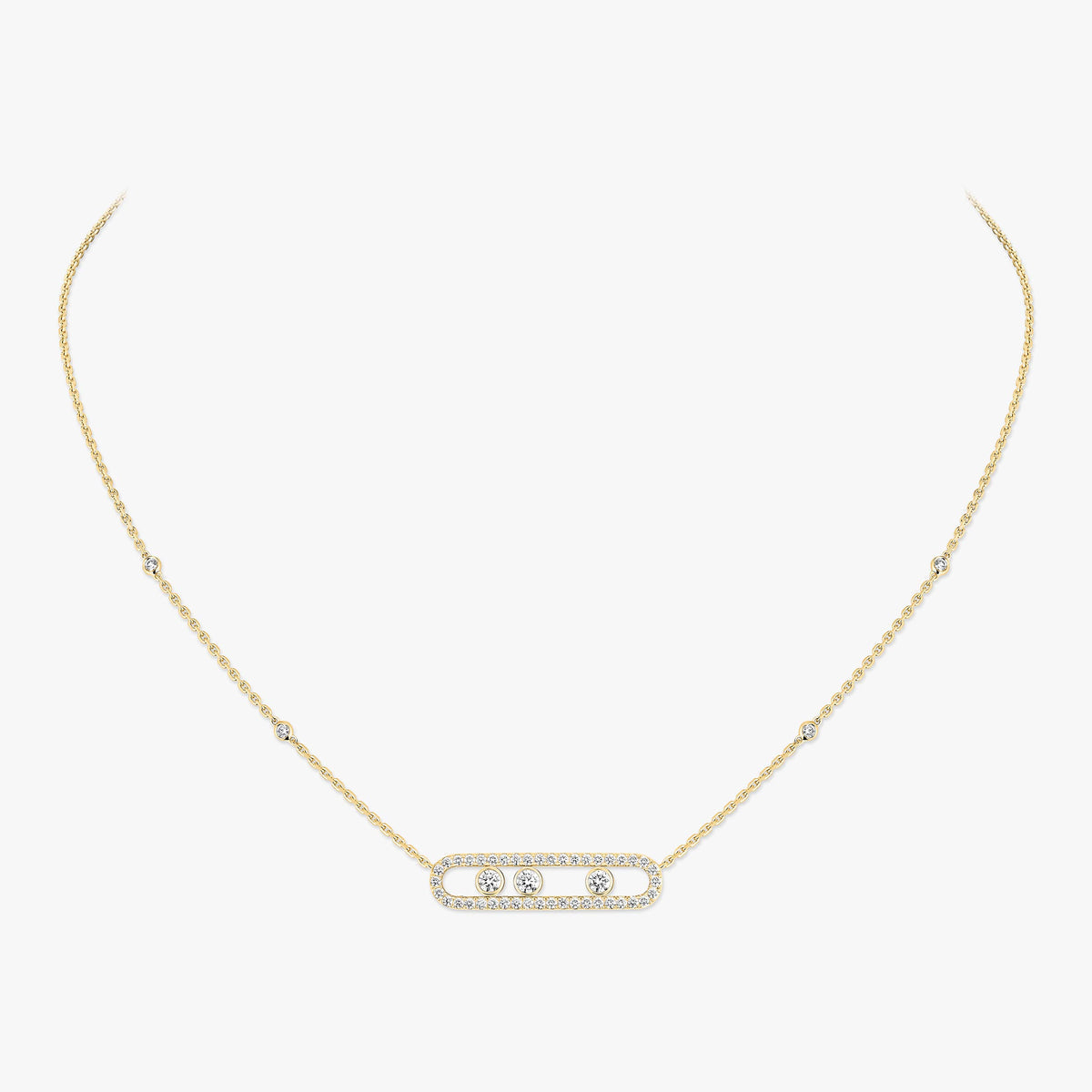 [Riva Jewelry]MOVE PAVÉ FULL DIAMOND HALSKETTE