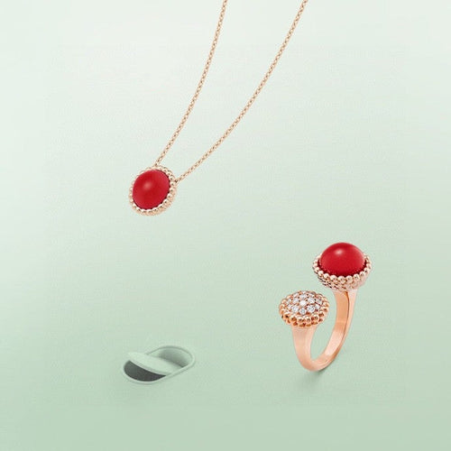 [Riva Jewelry ]PERLEE COULEURS DIAMOND ROSE GOLD BETWEEN THE FINGER RING