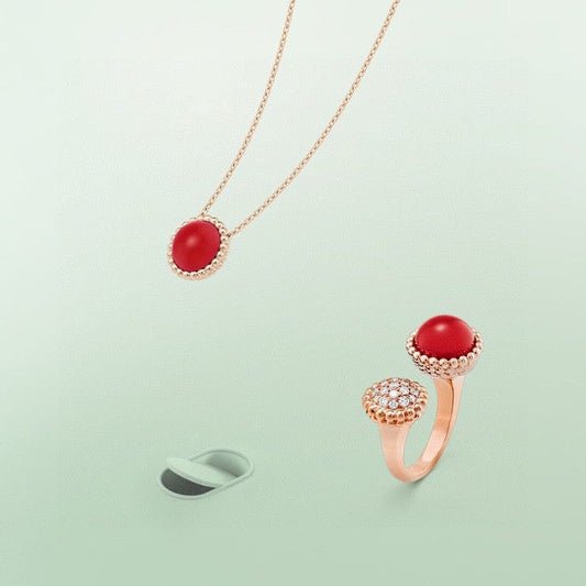[Riva Jewelry ]PERLEE COULEURS DIAMOND ROSE GOLD BETWEEN THE FINGER RING