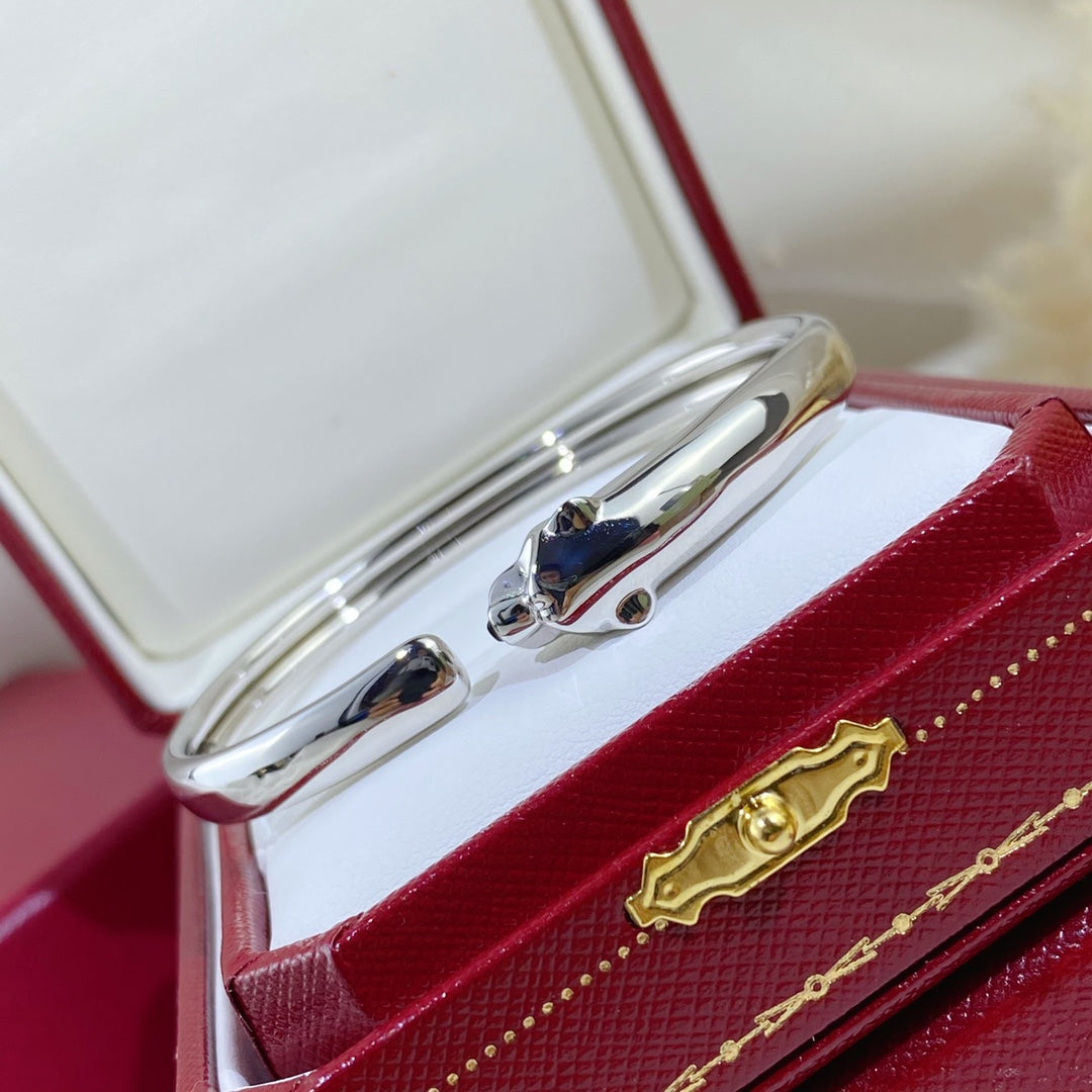 [Riva Jewelry ]PANTHERE SILVER OPEN BRACELET