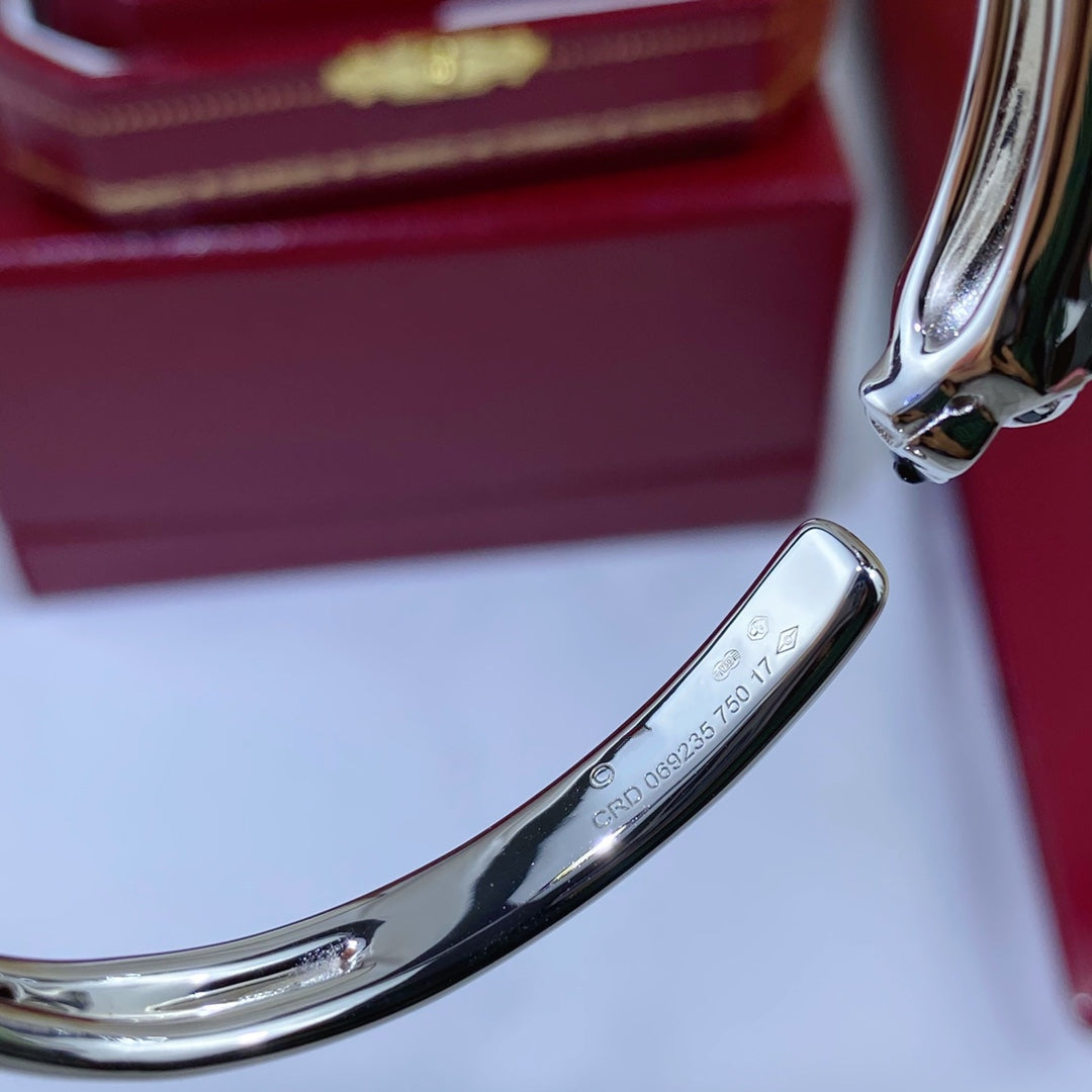 [Riva Jewelry ]PANTHERE SILVER OPEN BRACELET