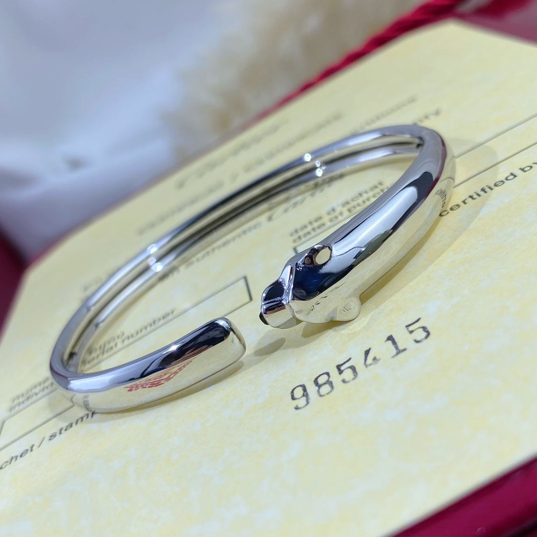 [Riva Jewelry ]PANTHERE SILVER OPEN BRACELET